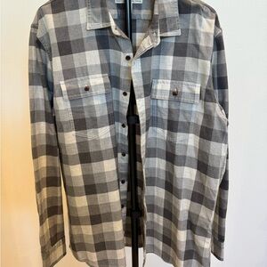 Goodthreads Gray and White Checkered Shirt
